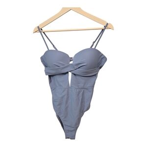 NWOT SHEIN Swim Summer Beach Crossback Design Monokini Swimsuit Carnival Blue